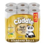 Panda Cuddle 3Ply Toilet Paper Rolls - Lemon Scented Tissue Rolls